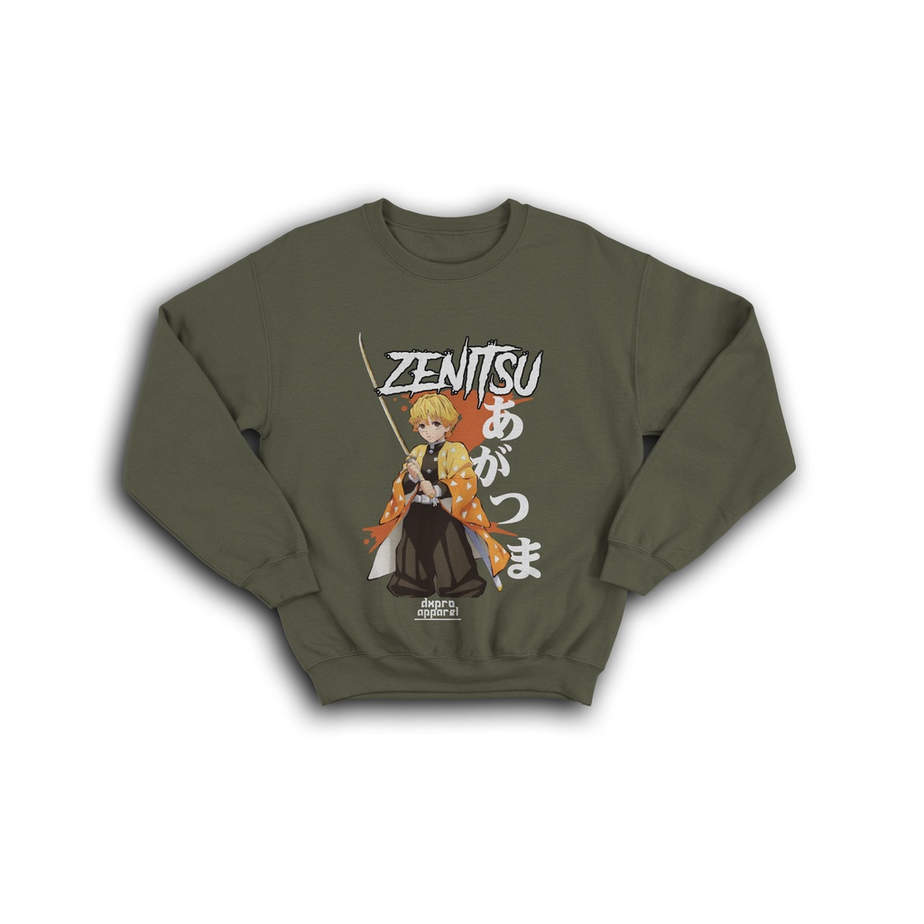 SWEATER CREWNECK ANIME ZENITSU AGATSUMA DEMON SLAYER KIMETSU NO YAIBA