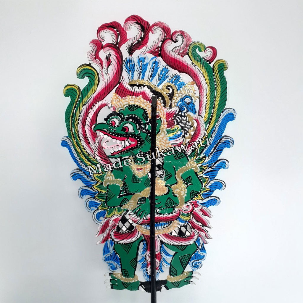 Kerajinan wayang kulit Tokoh Garuda ukir bali Hiasan Handmade