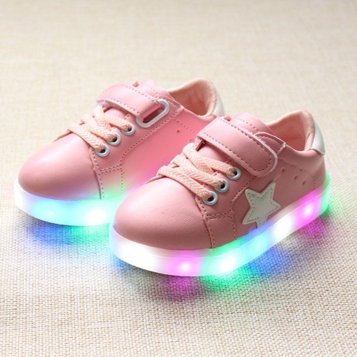 Sepatu Anak / LED North Star - Pink