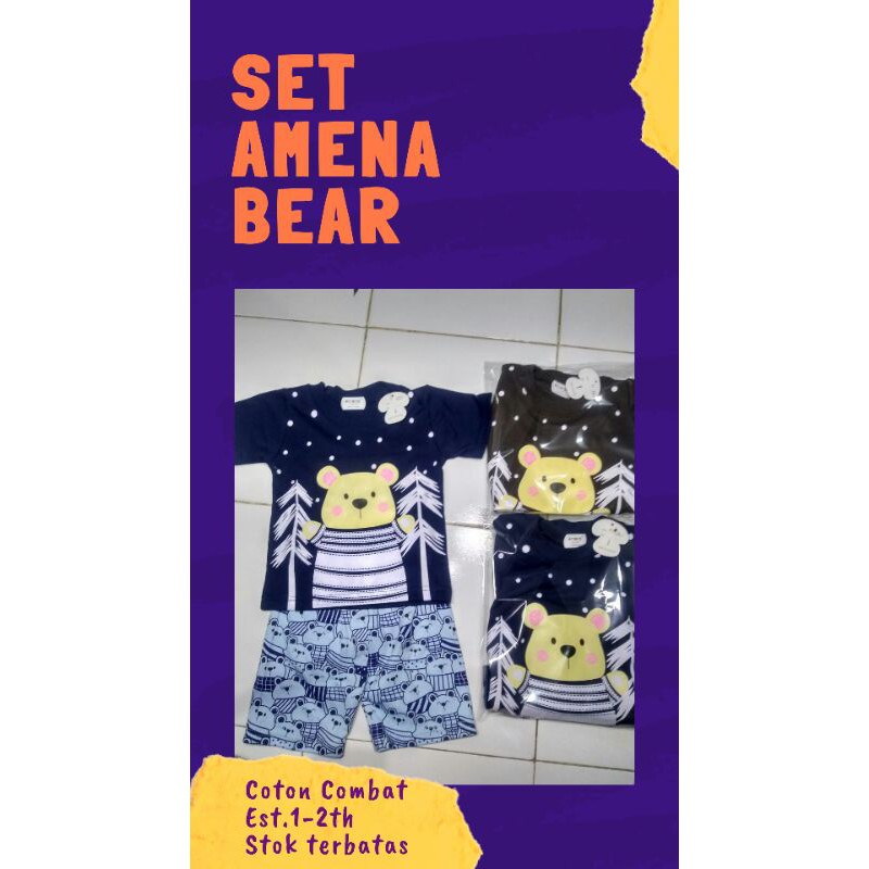 BAJU KAOS AMENA BEAR ANAK