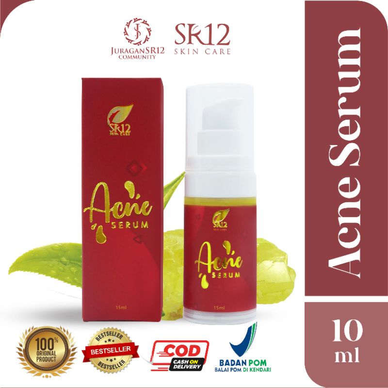 SERUM JERAWAT BPOM AMPUH..!! ACNE SERUM SR12 / OBAT PENGHILANG JERAWAT / SERUM RADANG JERAWAT