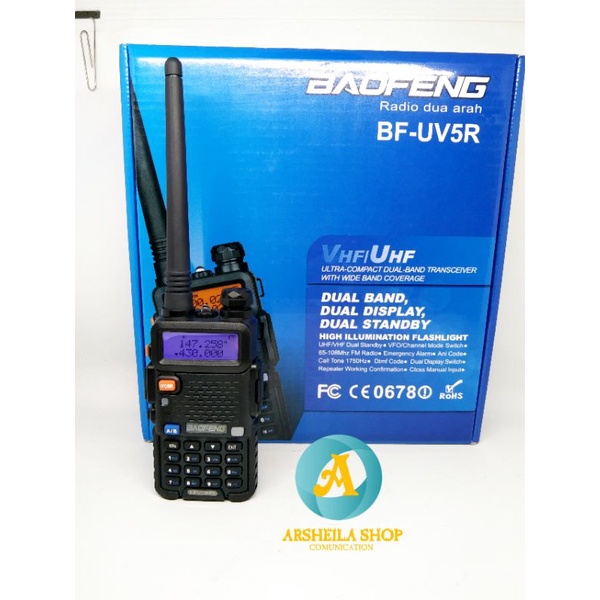 Ht Baofeng uv 5r dual band kuning merah biru hitam