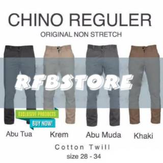  Celana  chino Model  Reguler Bahan  Twill Shopee Indonesia