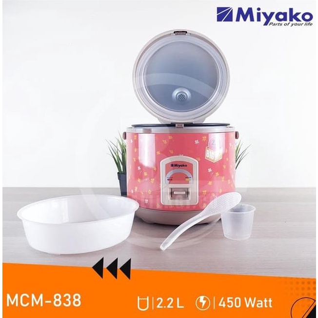 MAGIC COM / RICE COOKER MCM838 / MCM-838 / MCM 838 [ 2,2 LITER ] 100% ORI