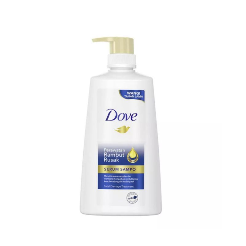 DOVE Shampoo Botol Pump Total Damage / Hair Fall Treatment / Anti Ketombe 680ml