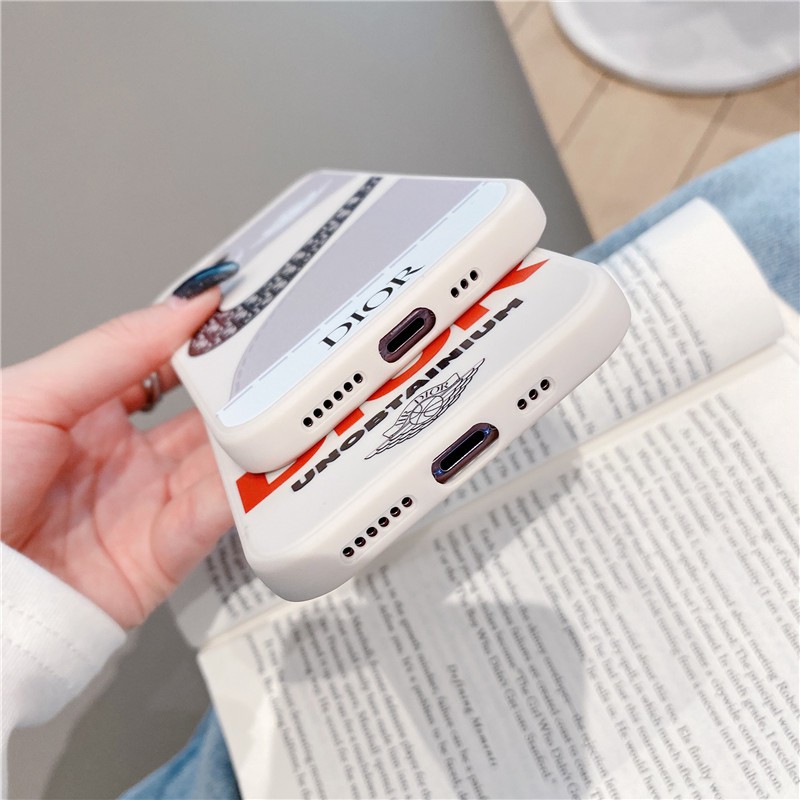 Trendy brand joint AJ sports shoes AJ OFF WHITE SOFT IPHONE CASING Square Phone Case IPhone 11 Pro Max X Xs Max XR 6 6S 8 7 Plus Shockproof Soft TPU Back Cover-7