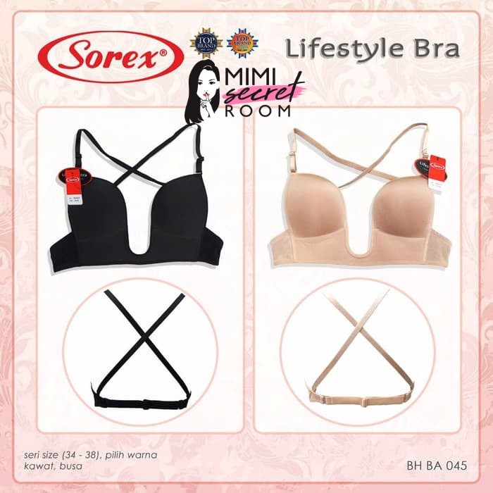 ❤ MIMI ❤ Sorex Bra Fashion Lifestyle Pesta Seamless Tanpa Kait Kawat Busa BA 045