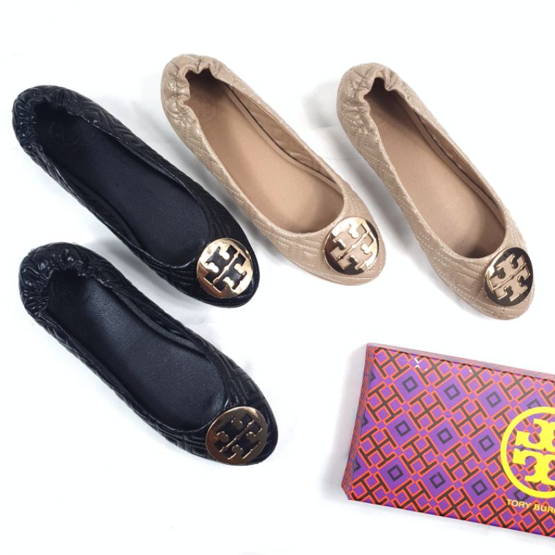 Tory Burch Ballerina Taiga Flat Shoes