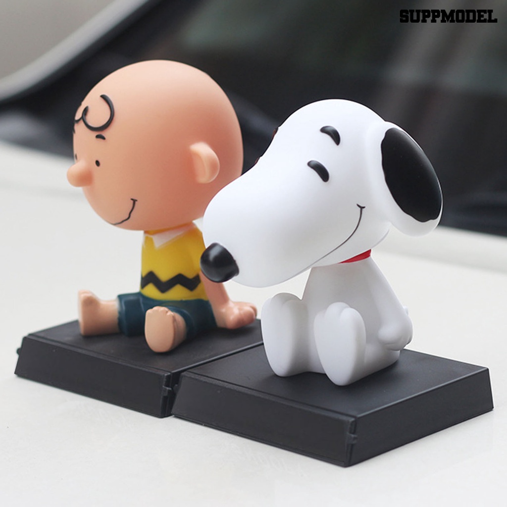 Boneka Kartun Snoopy Kepala Goyang Untuk Dekorasi Interior Mobil