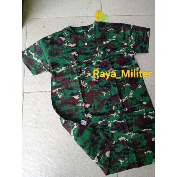 ORI 100%. Kaos loreng jatah TNI. Malvinas, NKRI, Kostrad, Raider