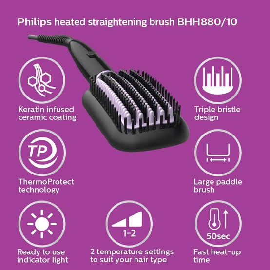 Philips Hair Straightener BHH880 Sisir pelurus rambur BHH880 garansi resmi