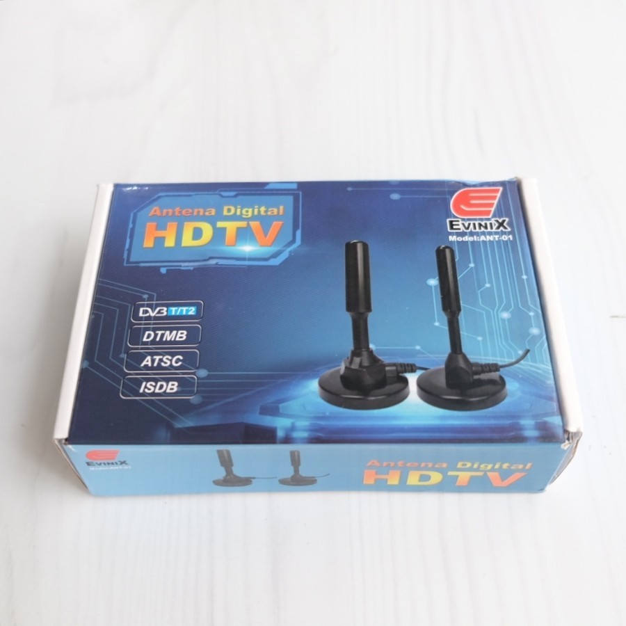 ANTENA TV DIGITAL INDOOR DALAM RUANGAN RUMAH EVINIX MINI DVB-T2 4K