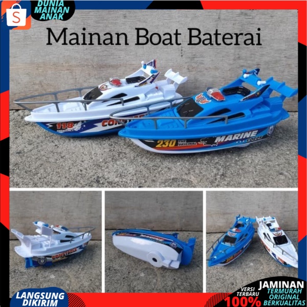 PROMO Mainan Anak Perahu Kapal Laut Speed Boat Bisa Jalan Di Air Murah Besar