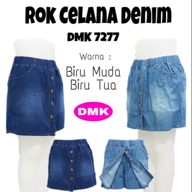  Rok  celana  denim depan model  rok  belakang celana  ukuran 