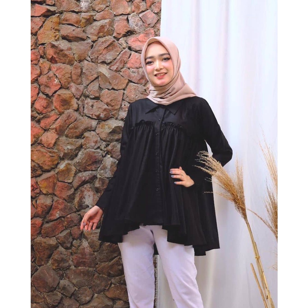 BAJU TUNIK WANITA TERBARU 2021 REBECA TUNIK  TOYONBO TUNIK POLOS TUNIK MURAH