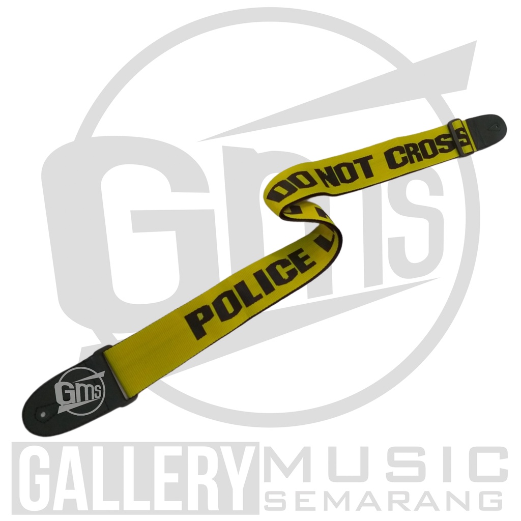Strap Gitar dan Bass Police Line Do Not Cross (A18)