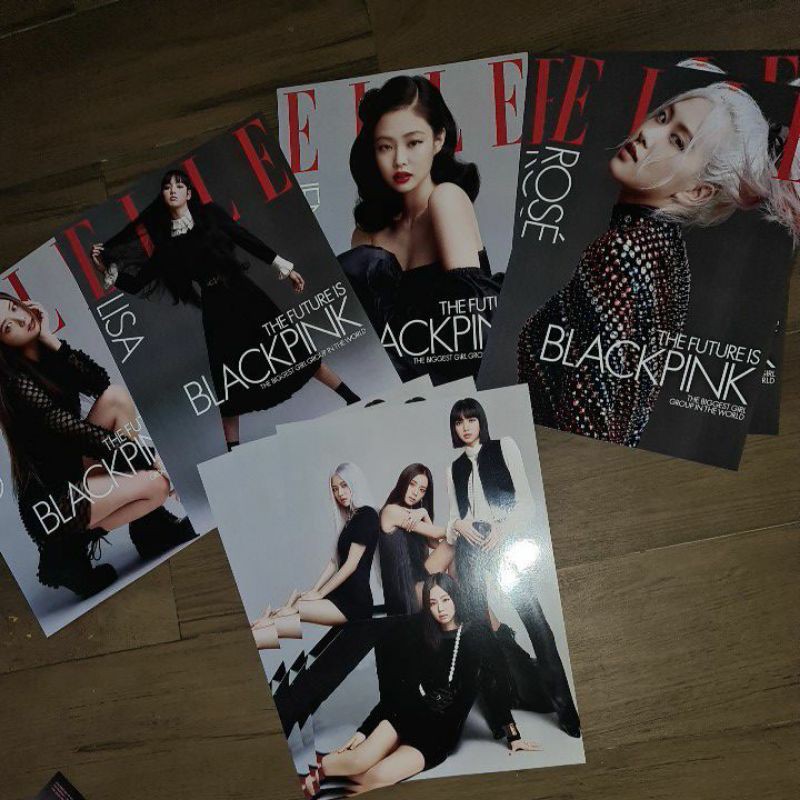 Poster BLACKPINK ELLE MAGAZINE US JISOO JENNIE ROSE LISA