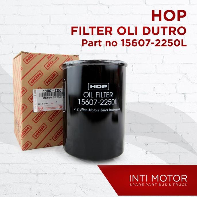 HOP - FILTER OLI - 156072250L - HINO DUTRO FB ONDERDIL SPAREPART BUS TRUK SUKU CADANG