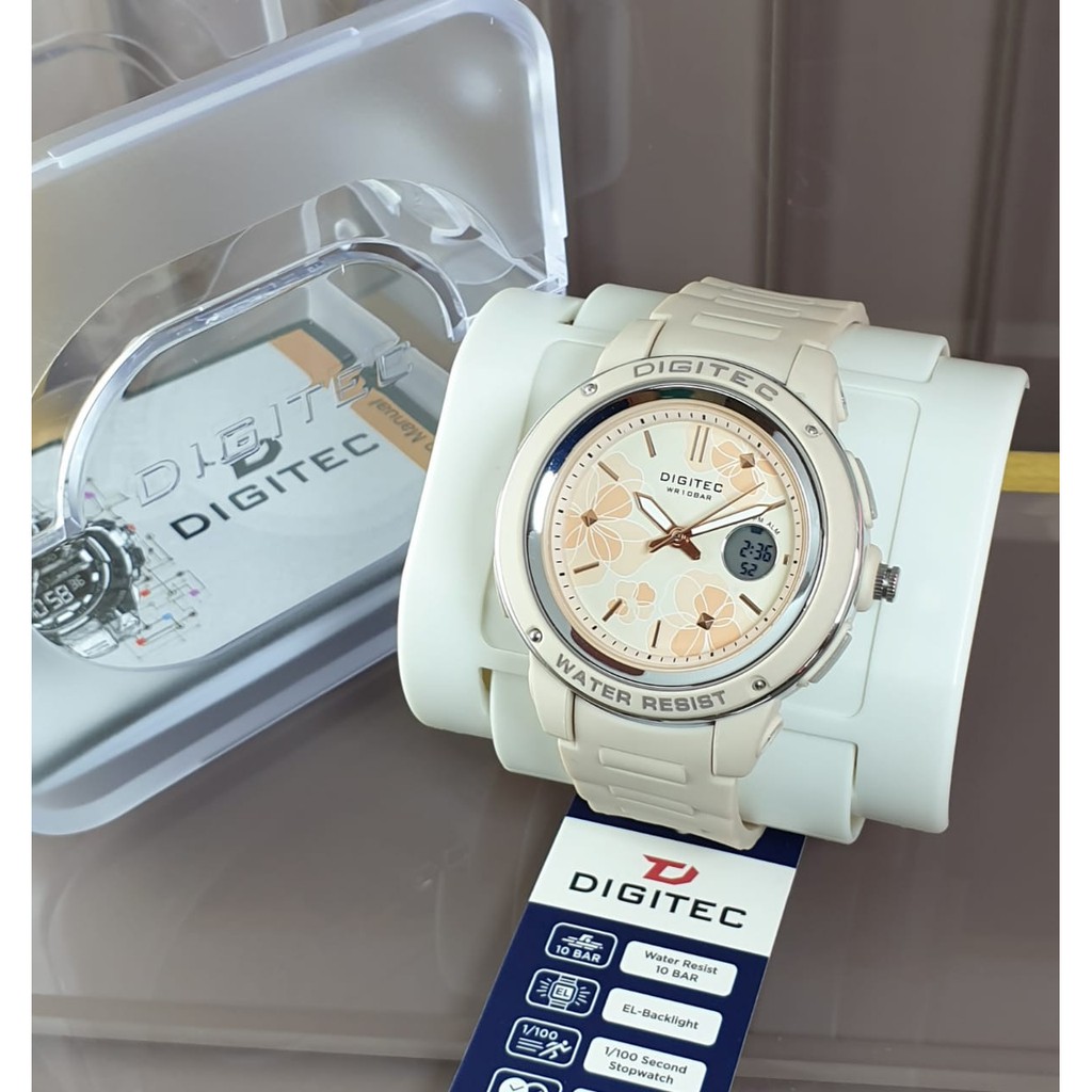 JAM TANGAN WANITA DIGITEC FLOWER CANTIK ANTI AIR