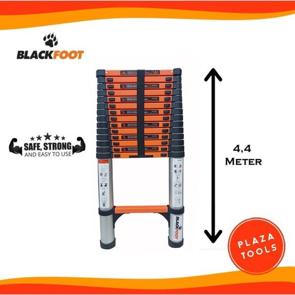 Blackfoot Tangga Teleskopik Aluminium Blackfoot 3.8 Meter Tangga Telescopic  3.8m