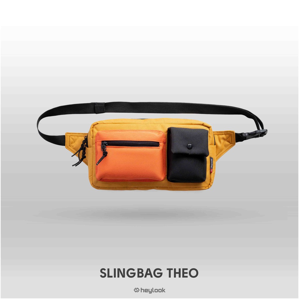 HEYLOOK Project - Tas Selempang Pria Sling Bag THEO Waist Bag Pria Wanita Tas Milenial