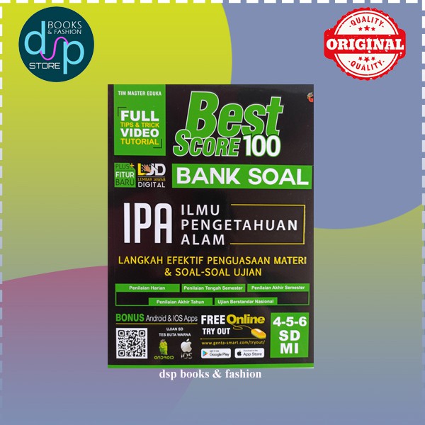 BEST SCORE 100 BANK SOAL IPA SD.MI 4,5,6