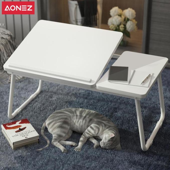 Aonez Meja Lipat Laptop Portable Meja Belajar Lipat Laptop Serbaguna /
