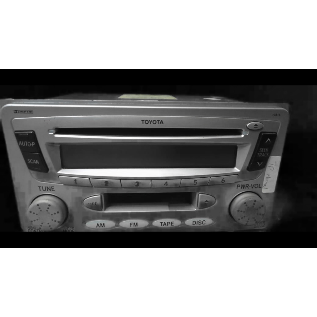 HEAD UNIT BEKAS JADUL , CD compact disk , belum mp3 , Radio AM FM GRATIS SOKET, COPOTAN TOYOTA.