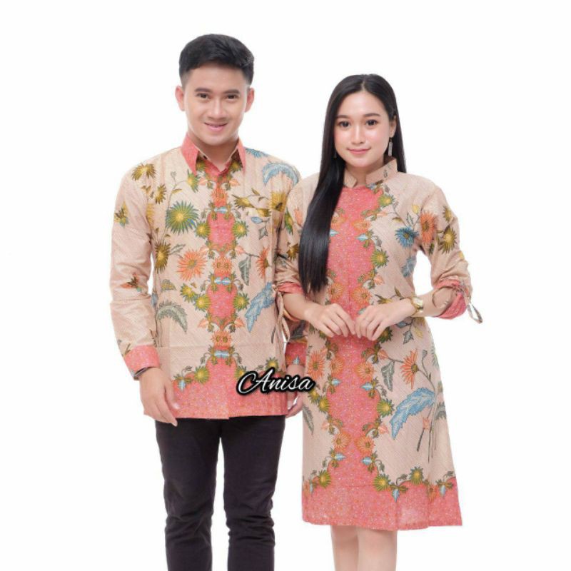 COUPLE BATIK HRB026 guvi tunik princes yelbor navbor all size 6345. (baju set batik) lingkar dada 52