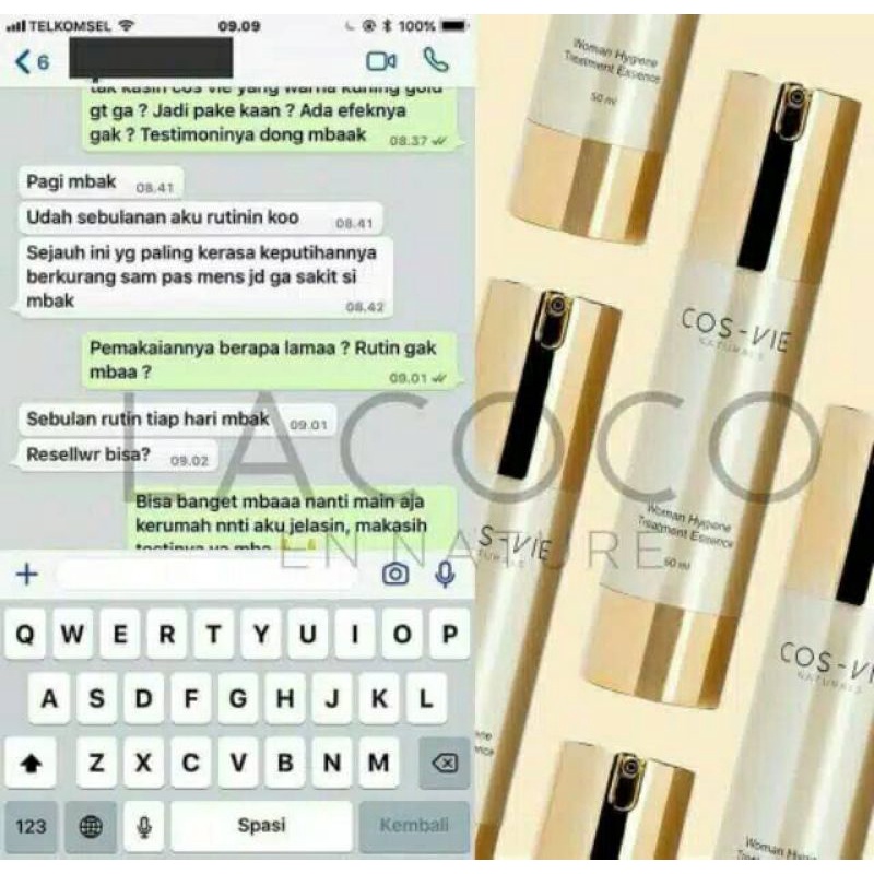 LACOCO COS VIE Woman Hygiene Treatment Essence PERAPAT MISS V OBAT KEPUTIHAN - LOCOCO ORIGINAL