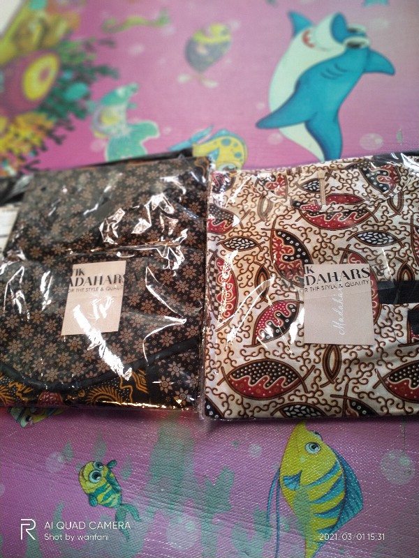 Batik Wanita Kombinasi Katun M L Xl Atasan Batik Wanita Tunik Batik