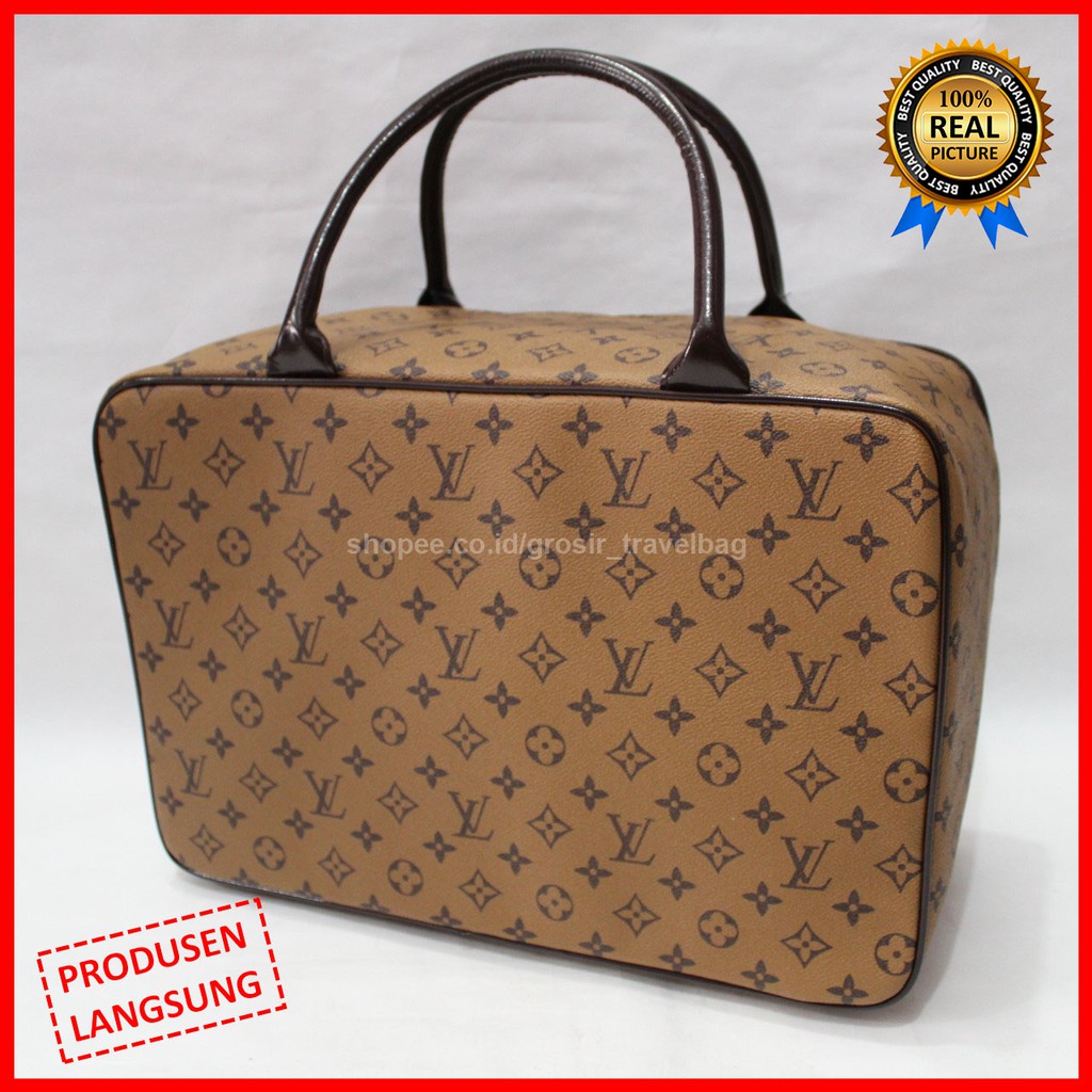 Travel Bag Premium LVP-10 / Tas Pakaian Kualitas Premium / Travel Bag Bahan Kulit PU Import / Tas Mu