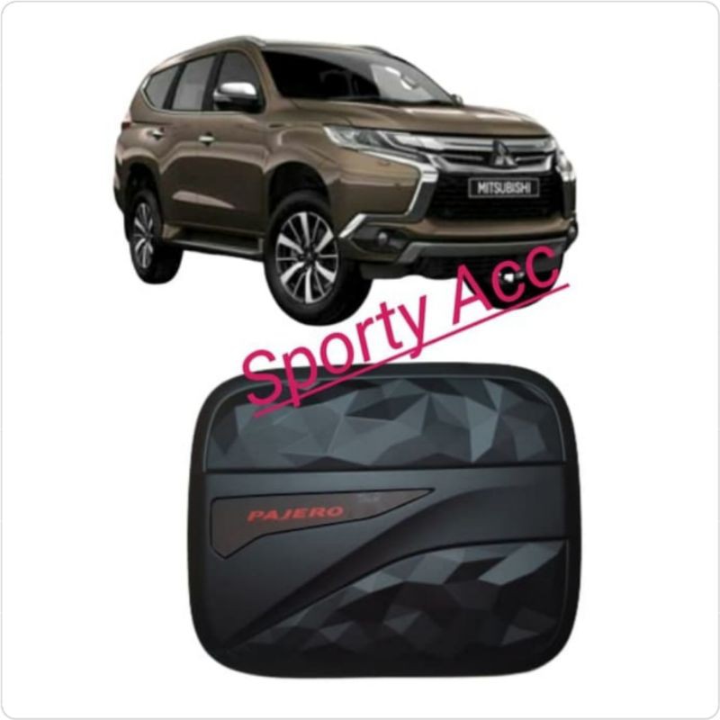 Tank Cover Bensin Pajero New Hitam Dop