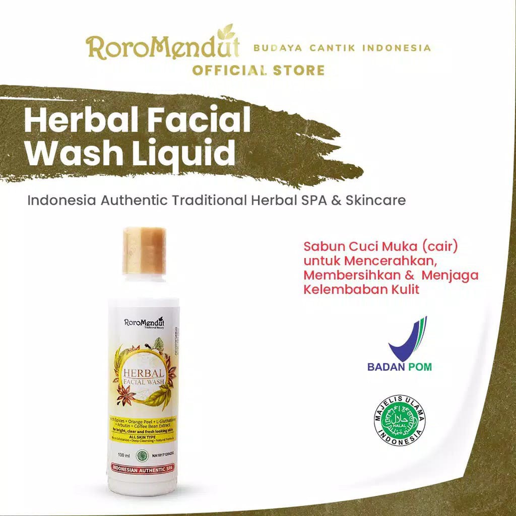 Roro Mendut Herbal Facial Wash Liquid