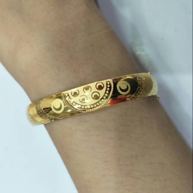 gelang emas asli kadar 875 bangkok