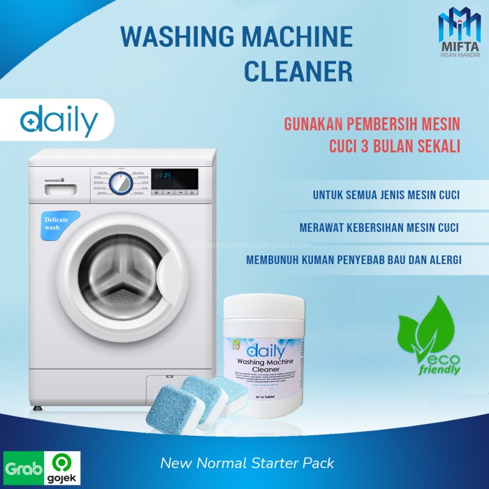 PEMBERSIH MESIN CUCI / DAILY WASHING MACHINE CLEANER PREMIUM TABLET