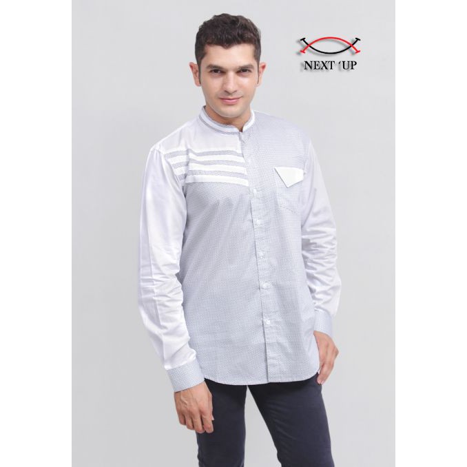 Baju Koko Pria Muslim Lengan Panjang Baju Koko Bordir NEXTUP1147