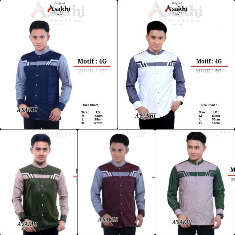 COD baju koko pria gus azmi lengan panjang original asakhi collection