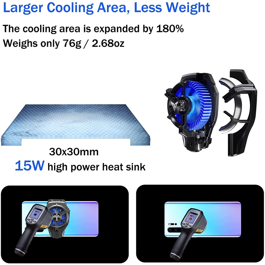 Flydigi B5 Fan Cooler Radiator Pendingin HP Cooling Fan gaming With Overclocking Technology