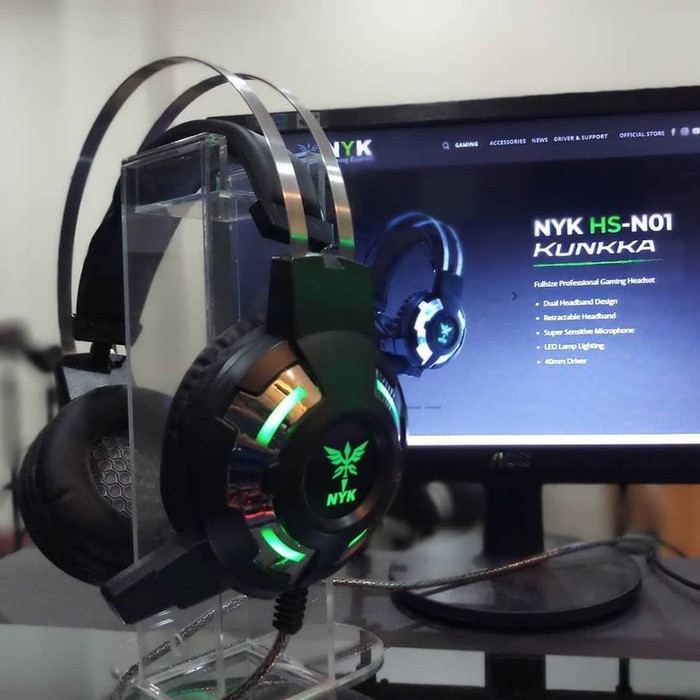 Headset Gaming NYK HS-N01 Kunkka NYK HS-N01 LED Full Power Stereo