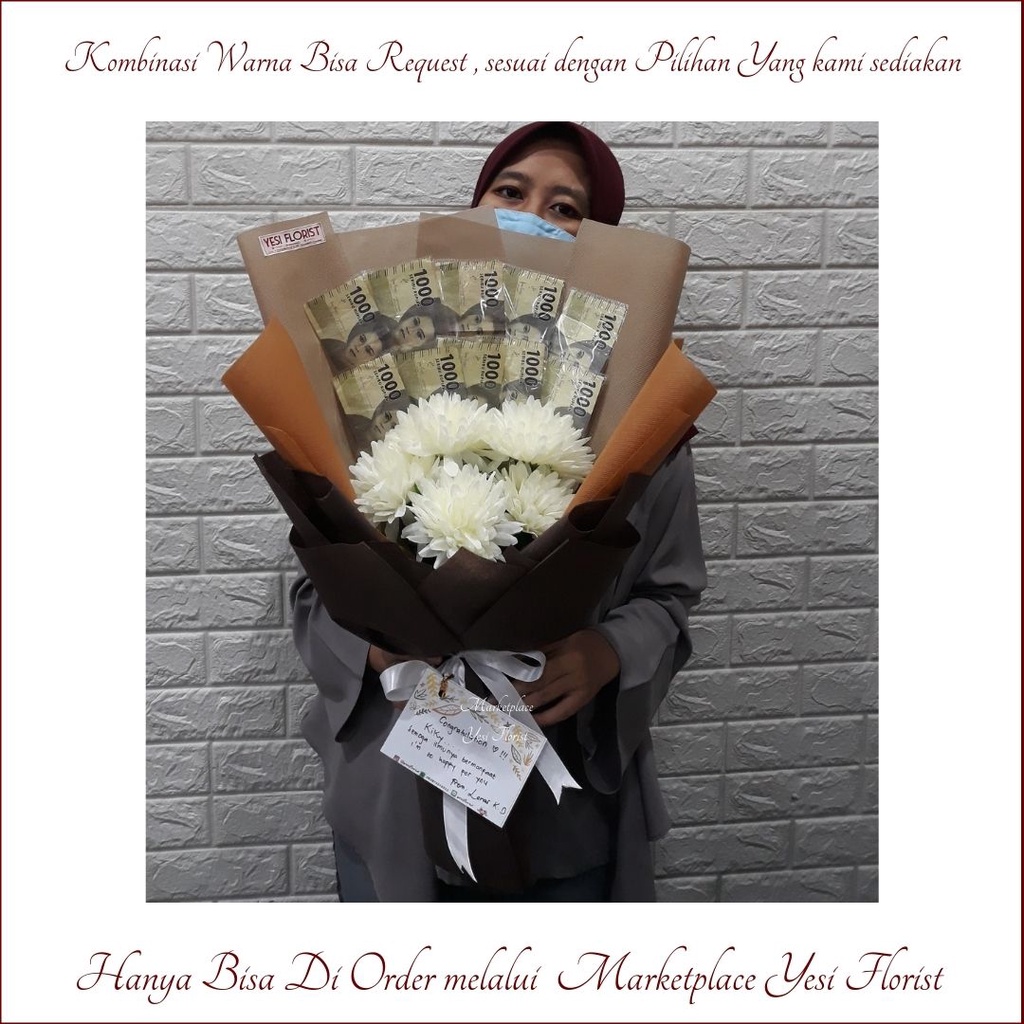 Money Bouquet Premium || SOUVENIR UANG MAHAR 1RB || Jual Buket Uang semarang || Bouquet wisuda || mo