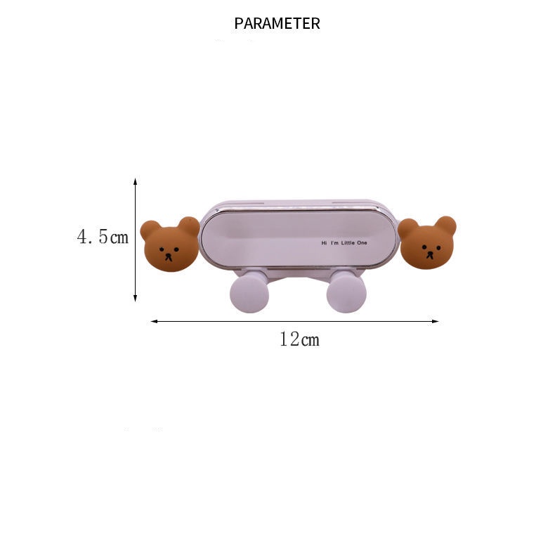 Bracket Ponsel Mobil Kartun Baru Ac outlet Udara Navigasi Ponsel Tetap Braket Penyangga