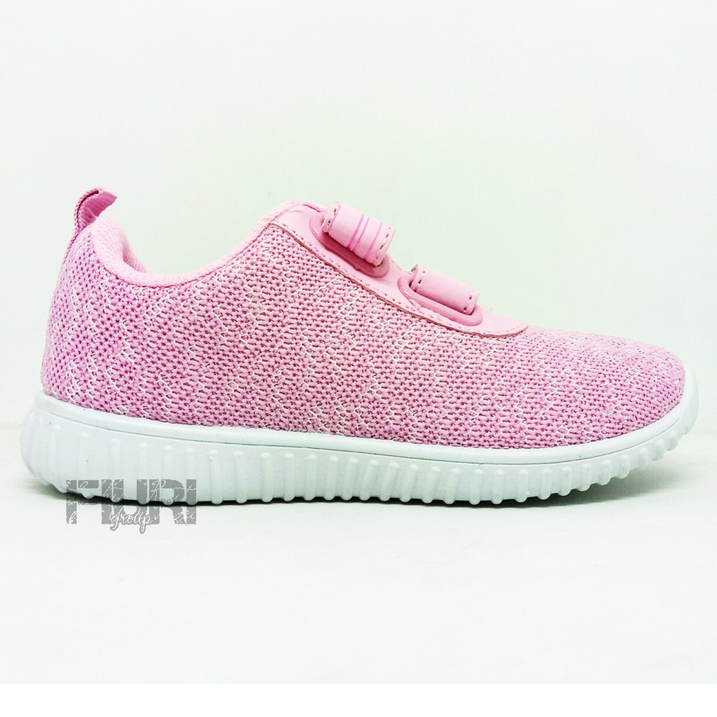 FIURI - New Era Original - KELSIE PEREKAT KIDS 27-34 Pink - Sepatu Kets Anak Perempuan - Sepatu Sneakers Anak - Sepatu Olahraga Sport Anak Balita Cewek Perekat - Sepatu Casual PEREKAT Anak Kecil - Sepatu Sekolah Hitam Anak Perempuan PAUD TK SD Murah