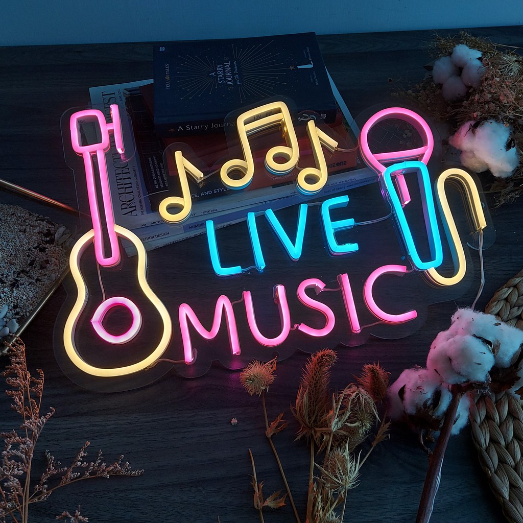 NEON LED TULISAN  LIVE MUSIC  Shopee Indonesia