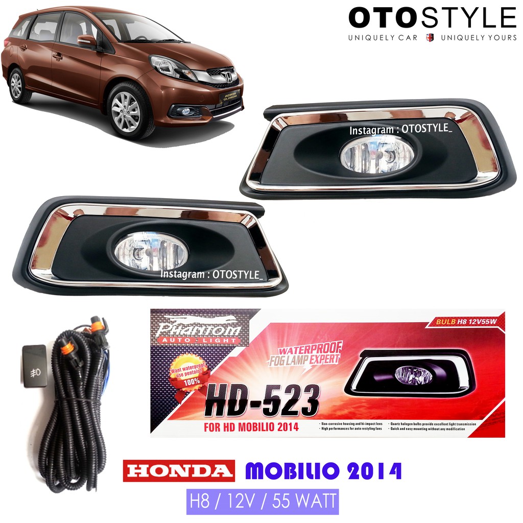 Foglamp HONDA MOBILIO 2014 on lengkap / Fog Lamp Mobilio / Lampu Mobilio