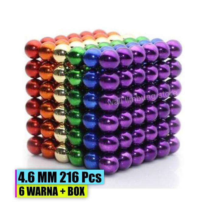 5mm Magnetic ball multicolor 216 5mm / mainan Bola magnet warna 5mm