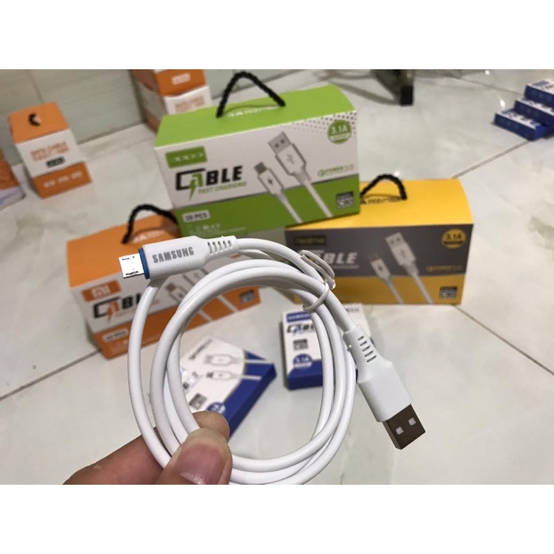 kabel data fast charging 3.1A original + packing C80 Lightning / mirco / tipe c