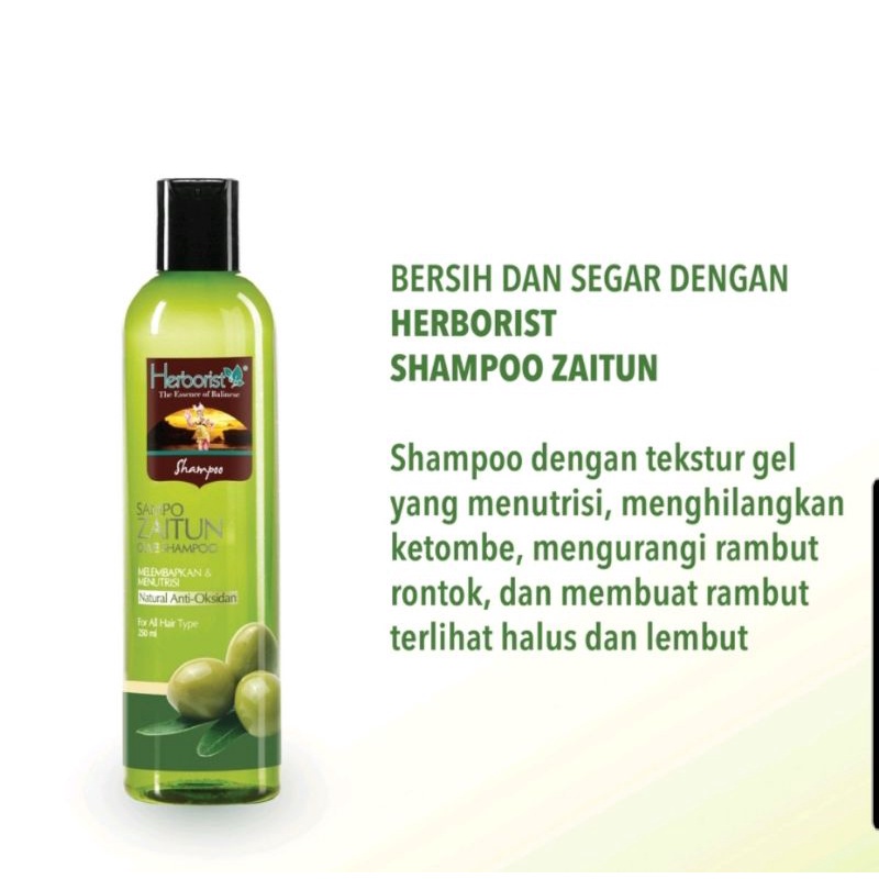 Herborist Shampoo Zaitun / Aloevera Shampoo 250ml / Olive Shampoo