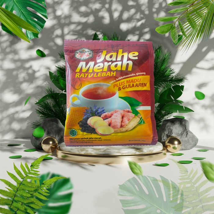 

MNUMAN "Jahe Merah Ratu Lebah Super plus Ginseng Habbatussauda Madu 1 Sachet SEGAR
