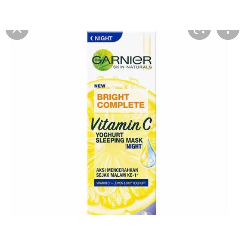 Garnier Bright Complete Vitamin C Yoghurt Sleeping Mask